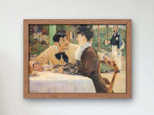 Chez le père Lathuille by Édouard Manet, 1880, Impressionism, fine art print