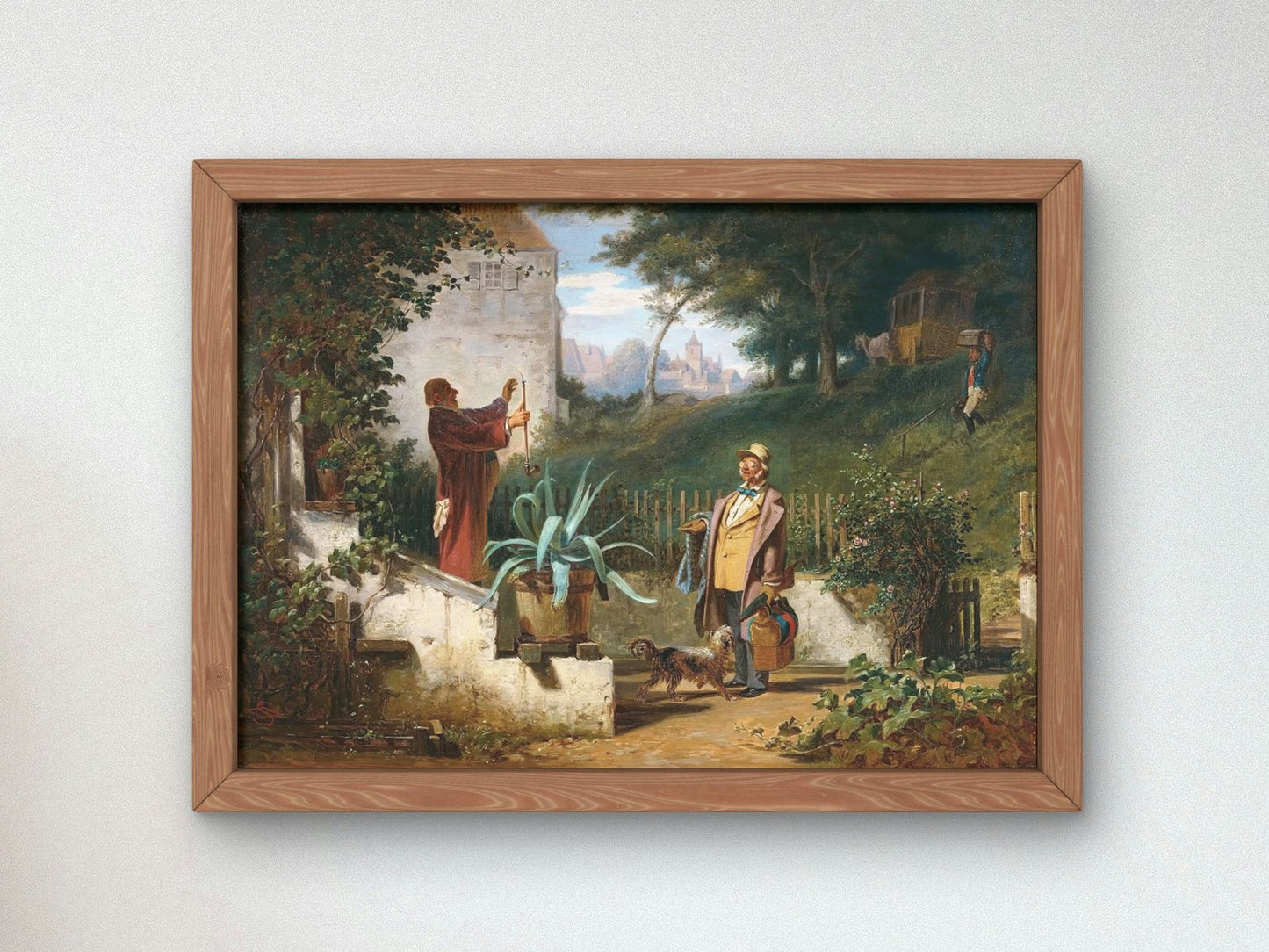 Childhood Friends by Carl Spitzweg, 1855, Realism and Naturalism, fine art print