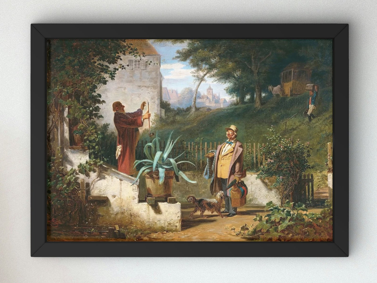 Childhood Friends by Carl Spitzweg, 1855, Realism and Naturalism, fine art print