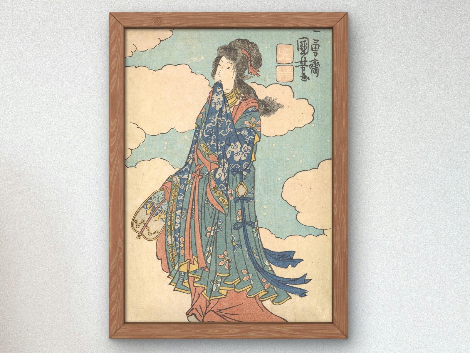 Chinese Goddess by Utagawa Kuniyoshi, 1880, Japanese Woodblock Prints, fine art print