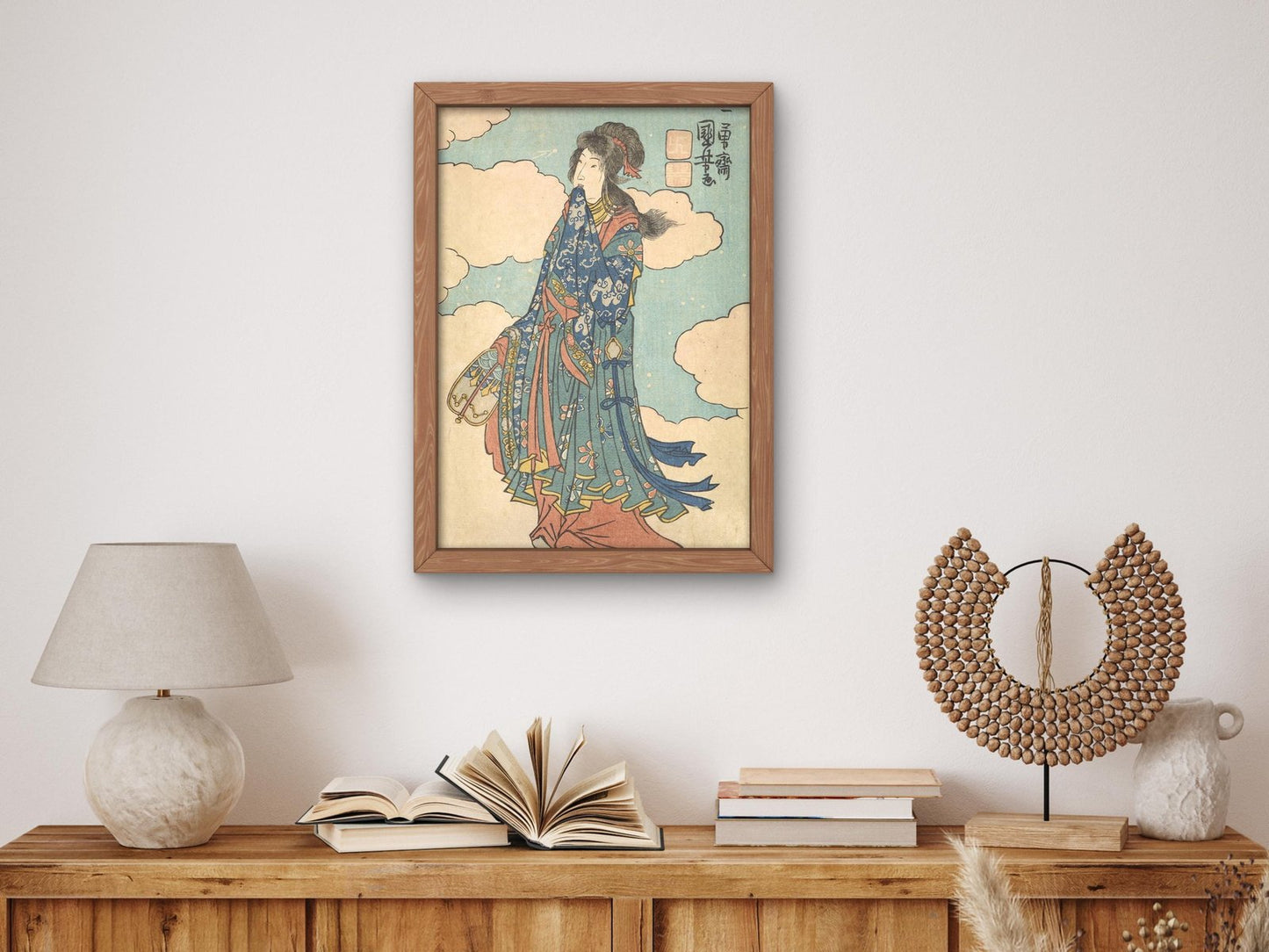 Chinese Goddess by Utagawa Kuniyoshi, 1880, Japanese Woodblock Prints, fine art print