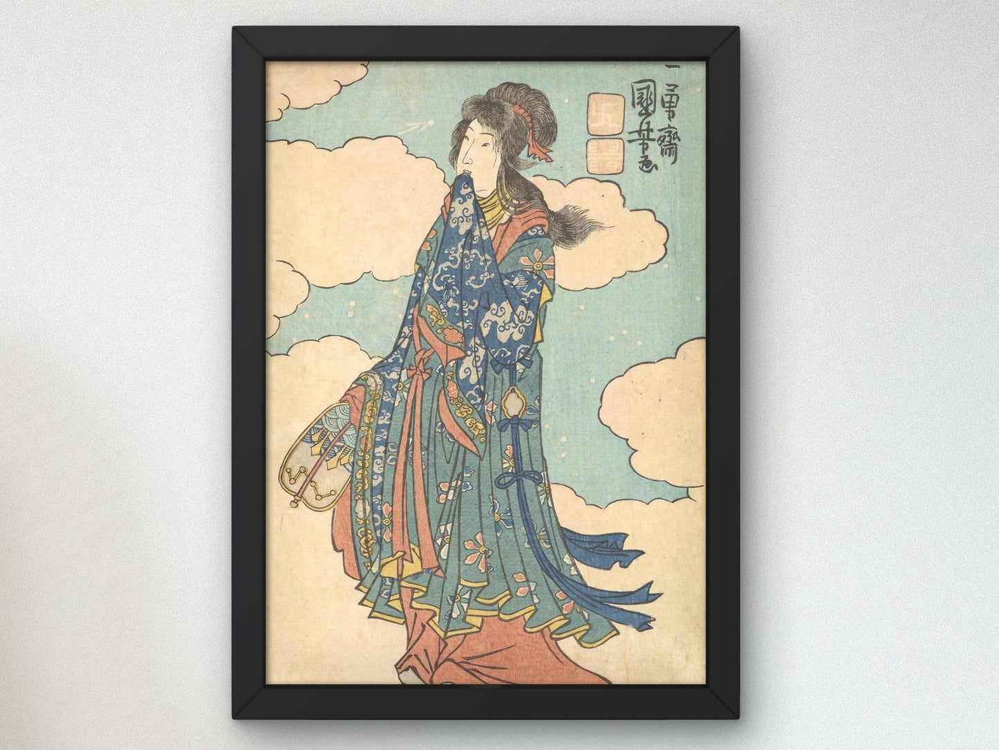 Chinese Goddess by Utagawa Kuniyoshi, 1880, Japanese Woodblock Prints, fine art print