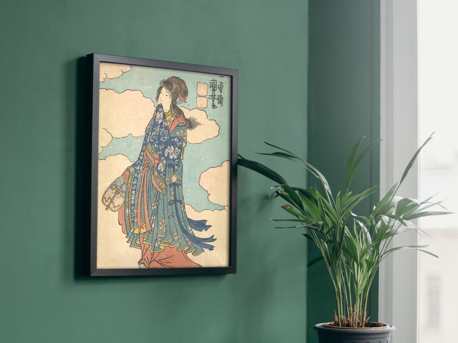 Chinese Goddess by Utagawa Kuniyoshi, 1880, Japanese Woodblock Prints, fine art print