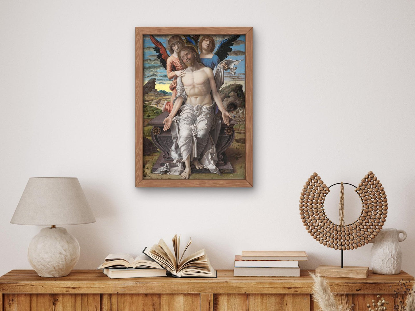 Christ as the Suffering Redeemer by Andrea Mantegna, 1495, Renaissance, fine art print