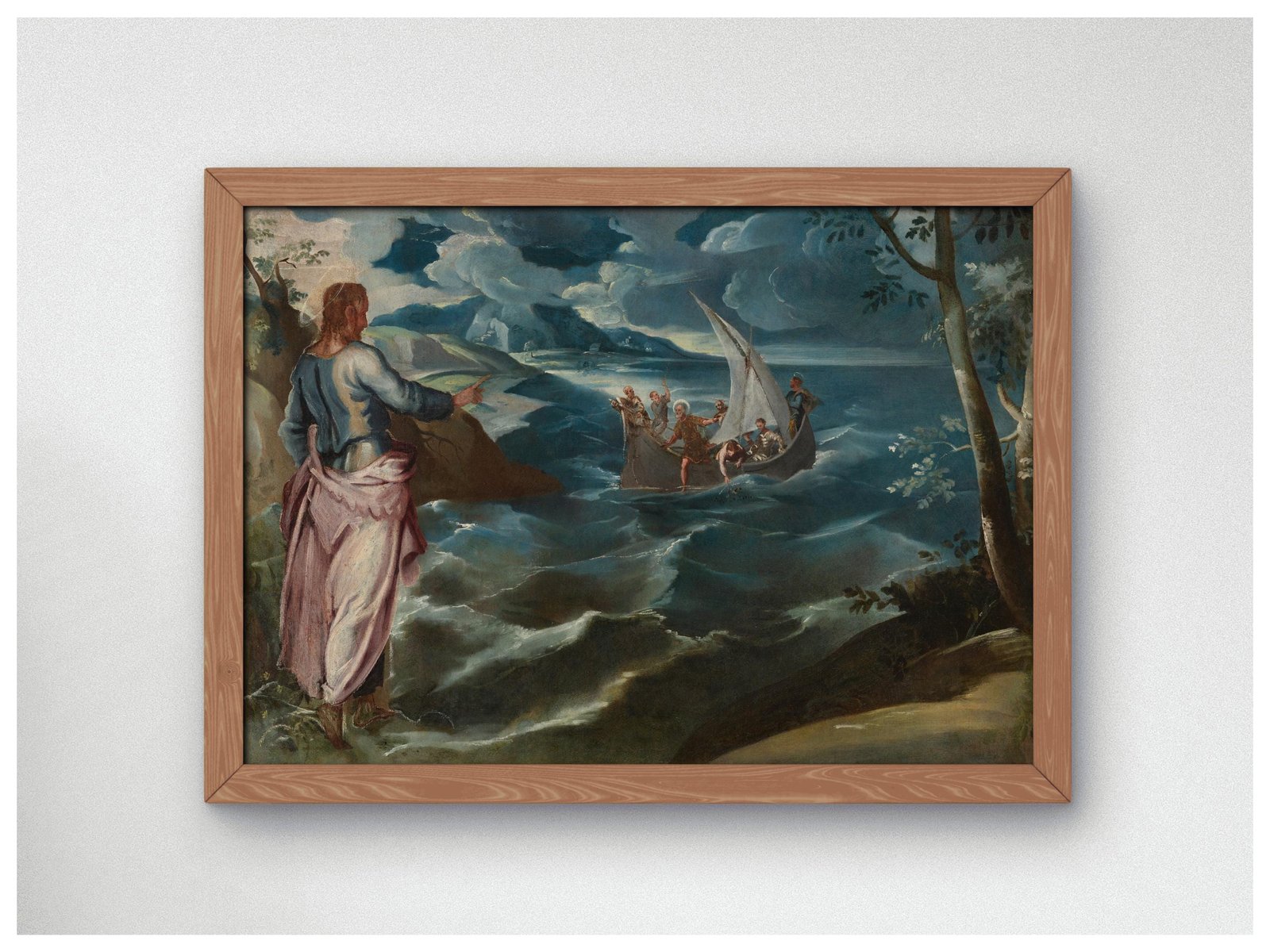 Christ at the Sea of Galilee by Lambert Sustris, 1579, Renaissance, fine art print