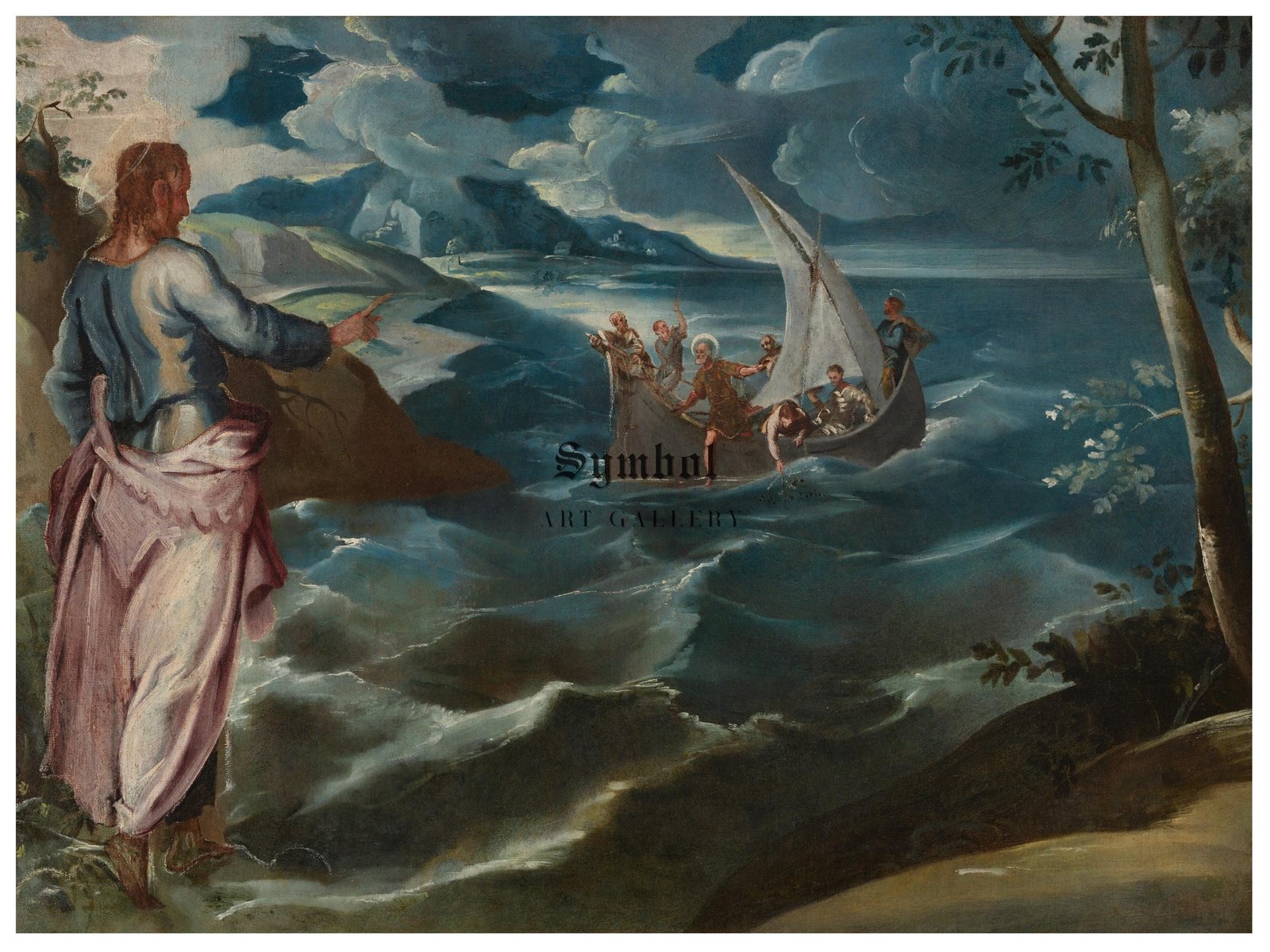 Christ at the Sea of Galilee by Lambert Sustris, 1579, Renaissance, fine art print