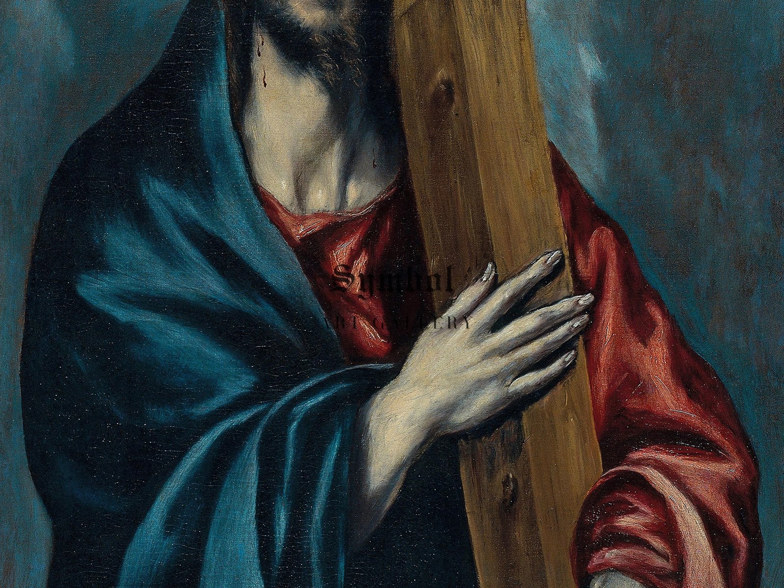 Christ Carrying the Cross by El Greco, 1590, Baroque and Chiaroscuro, fine art print