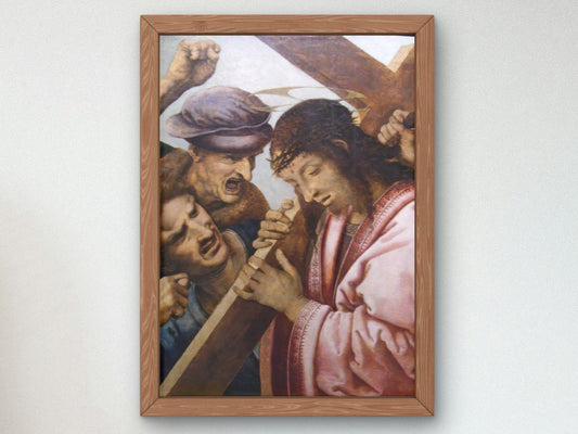 Christ Carrying the Cross by Leonardo da Vinci, Renaissance, fine art print
