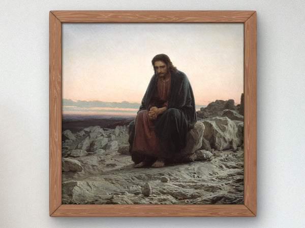 Christ in the Desert by Ivan Kramskoi, 1872, Realism and Naturalism, fine art print