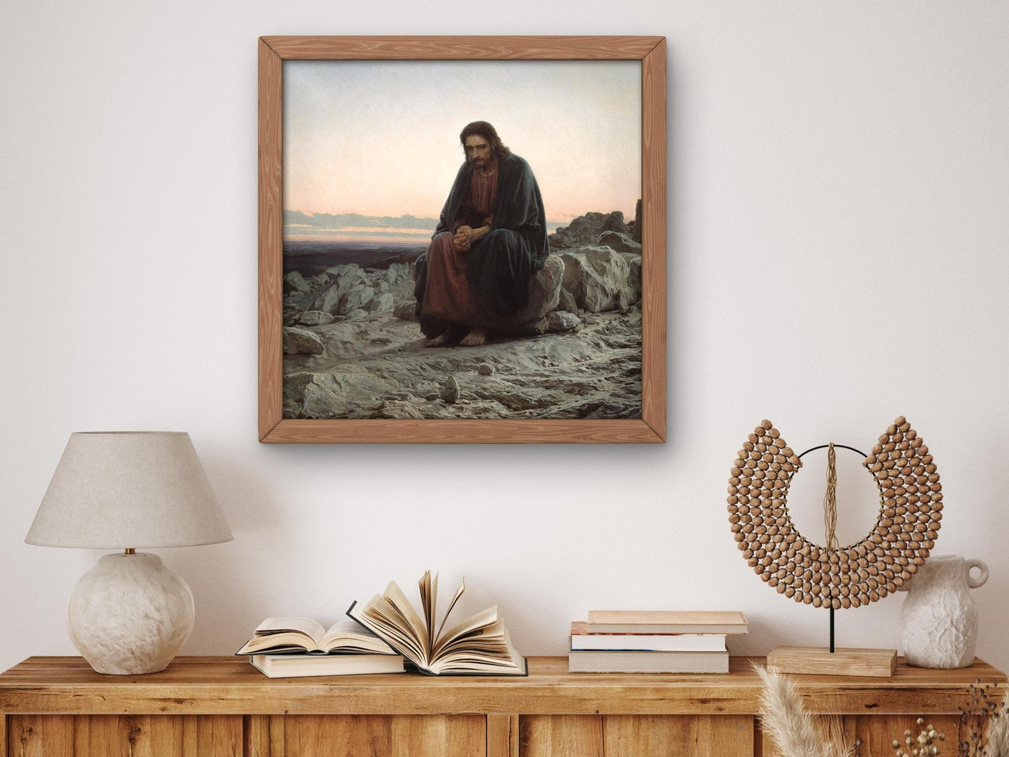 Christ in the Desert by Ivan Kramskoi, 1872, Realism and Naturalism, fine art print