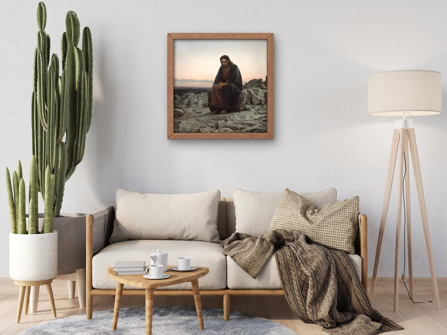 Christ in the Desert by Ivan Kramskoi, 1872, Realism and Naturalism, fine art print