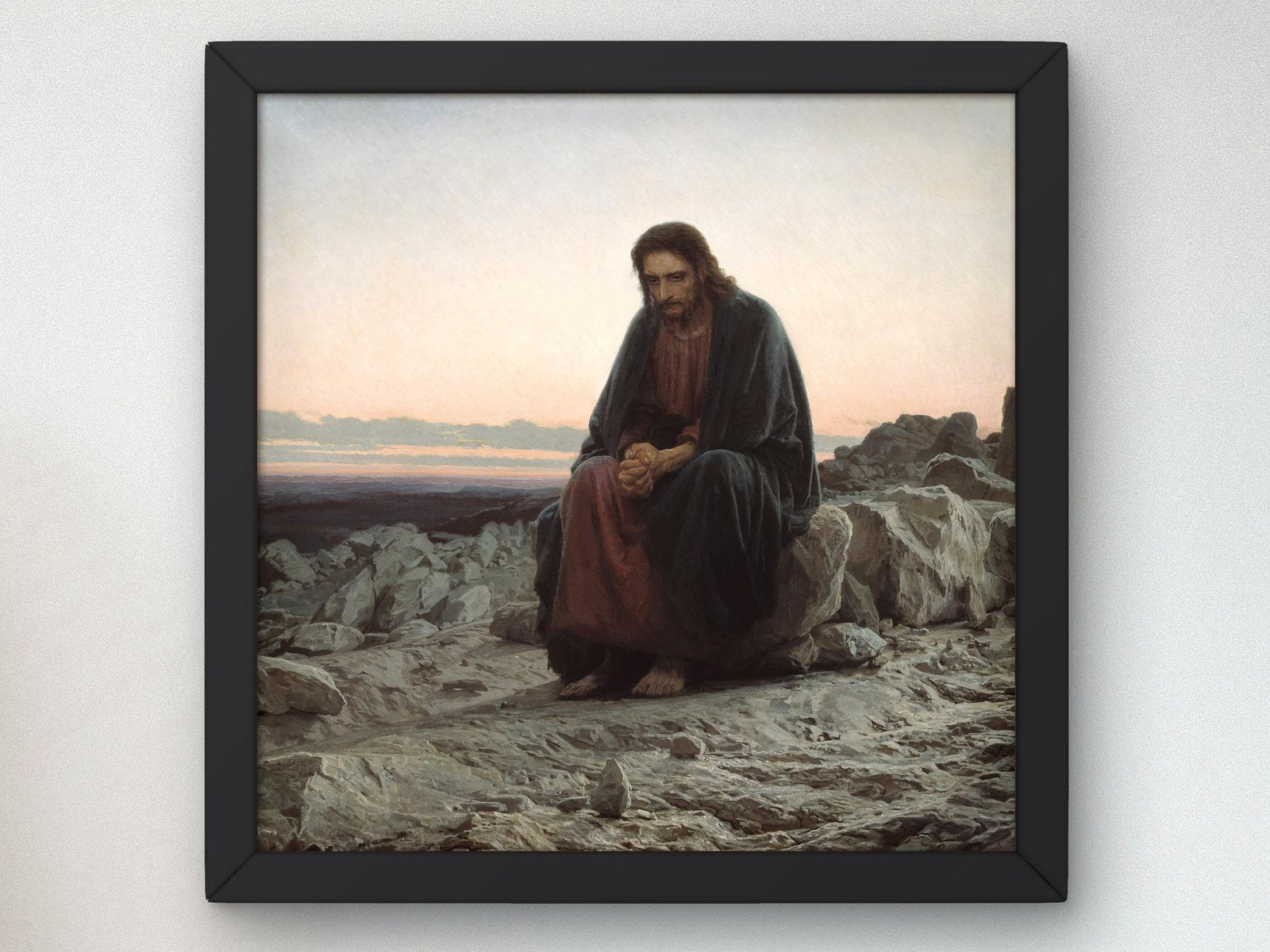 Christ in the Desert by Ivan Kramskoi, 1872, Realism and Naturalism, fine art print