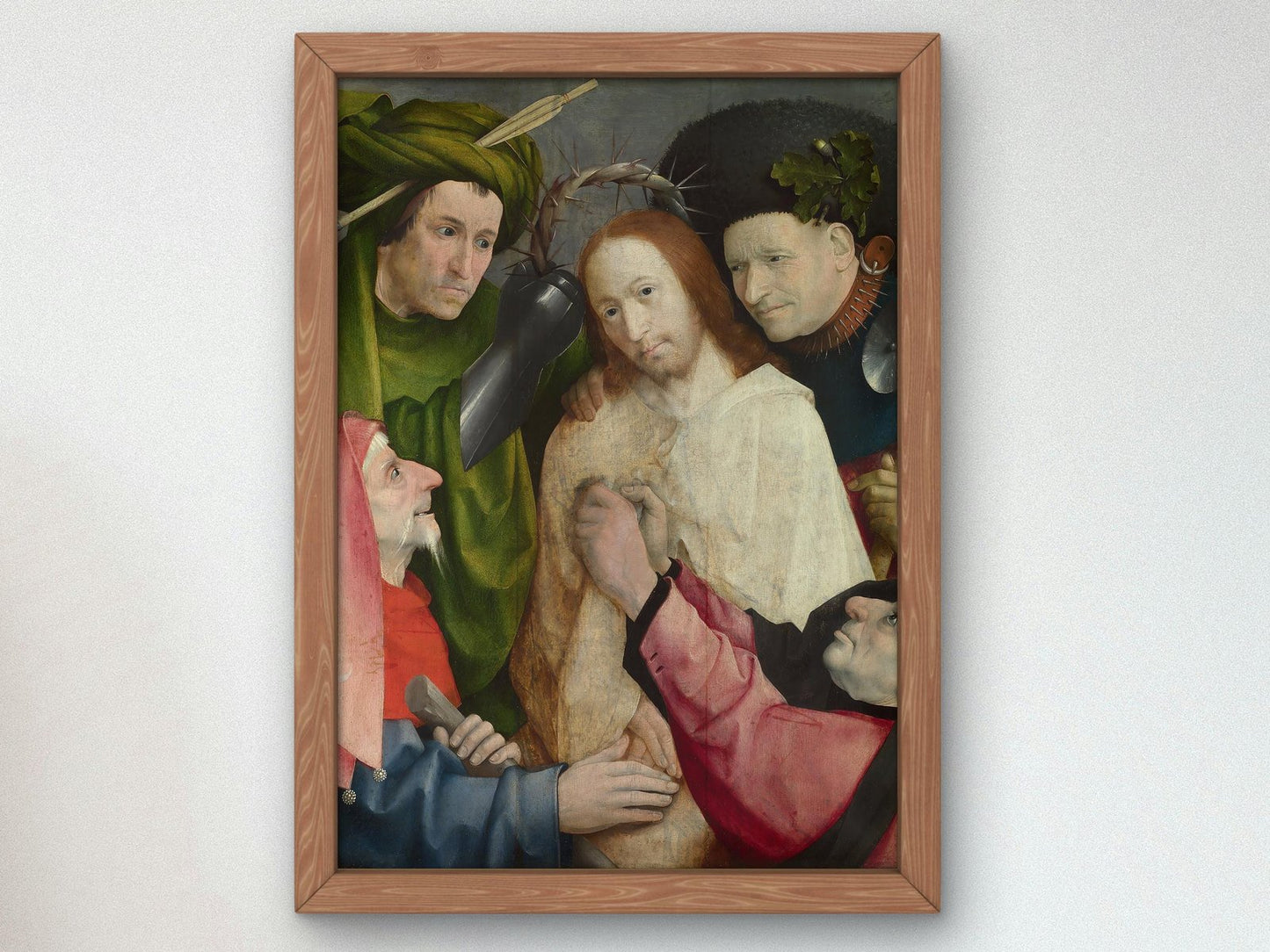 Christ Mocked The Crowning with Thorns by Jérôme Bosch, 1510, Medieval and Byzantine Art, fine art print
