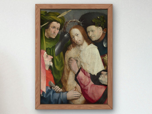 Christ Mocked The Crowning with Thorns by Jérôme Bosch, 1510, Medieval and Byzantine Art, fine art print