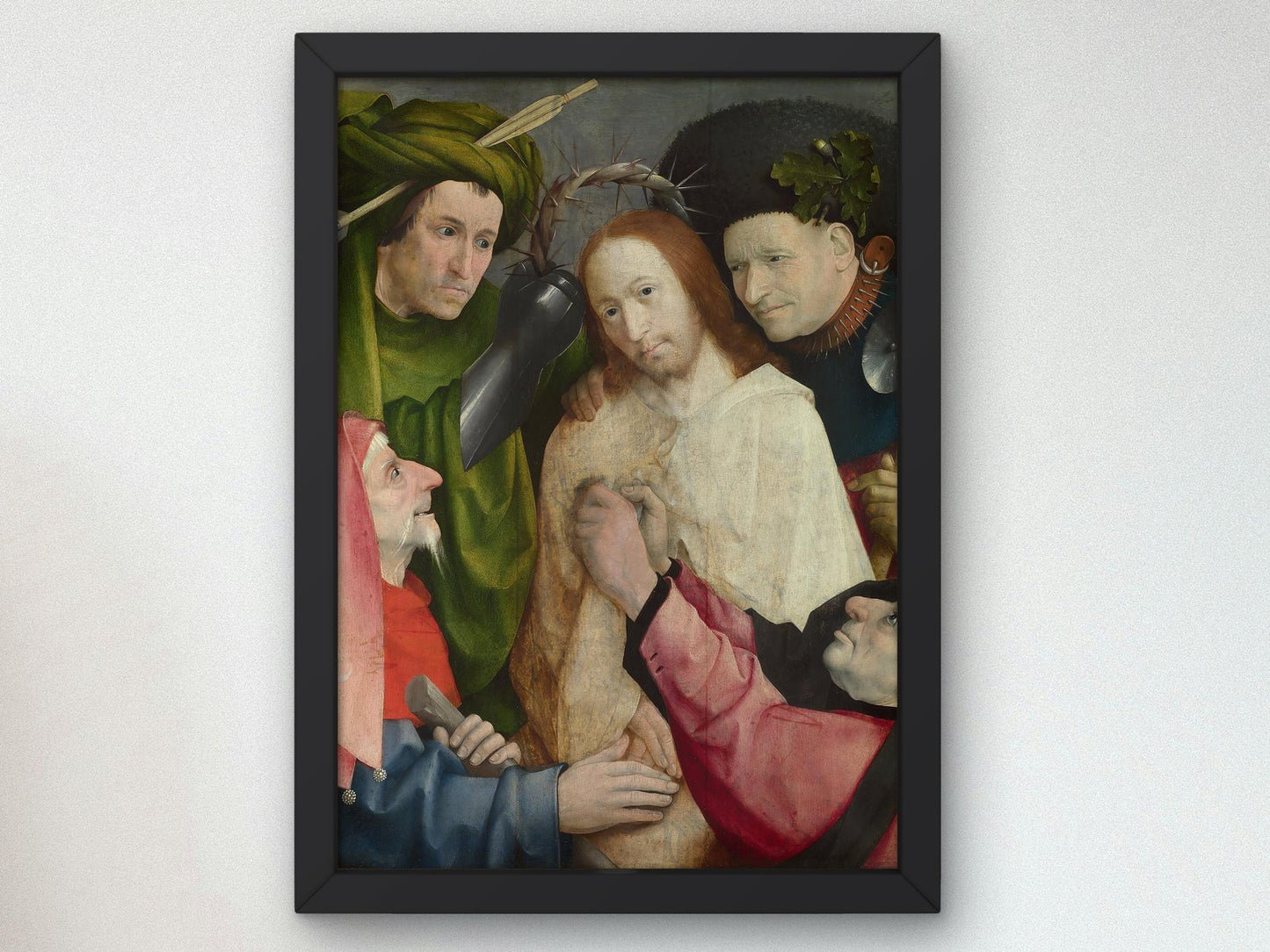 Christ Mocked The Crowning with Thorns by Jérôme Bosch, 1510, Medieval and Byzantine Art, fine art print