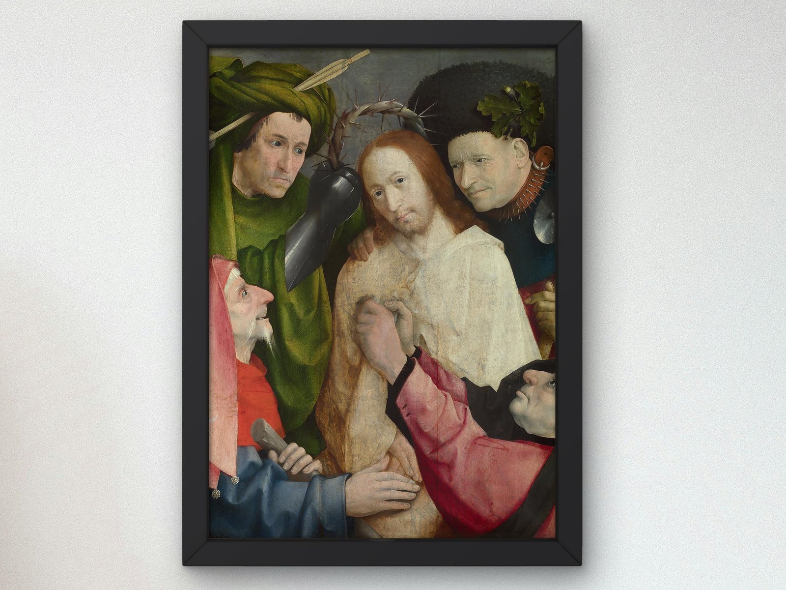 Christ Mocked The Crowning with Thorns by Jérôme Bosch, 1510, Medieval and Byzantine Art, fine art print
