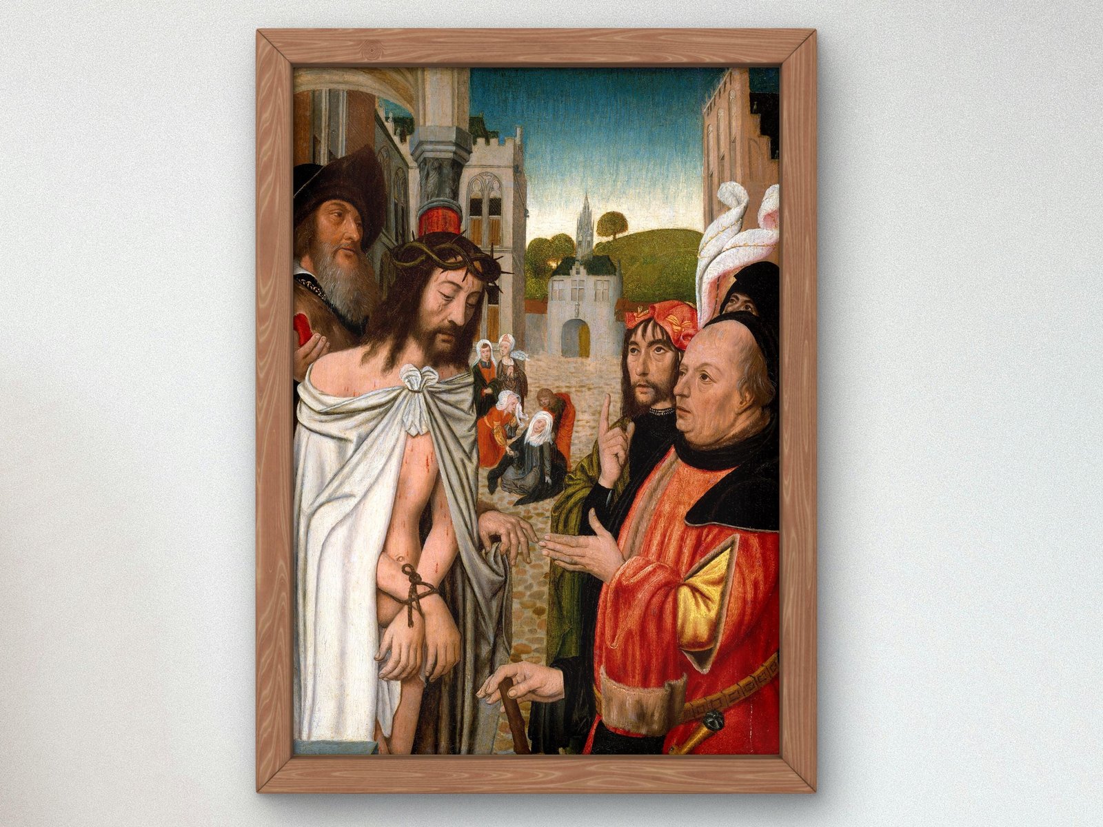 Christ Shown to the People by Jan Mostaert, Renaissance, fine art print