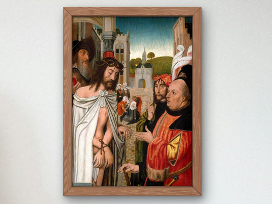 Christ Shown to the People by Jan Mostaert, Renaissance, fine art print