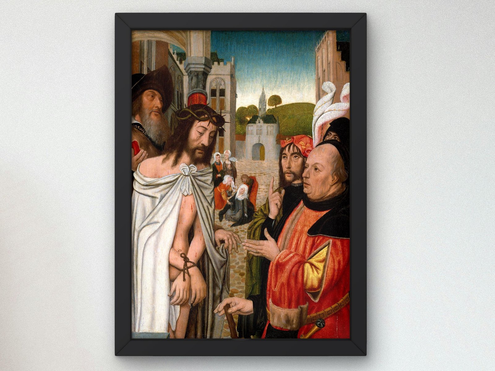 Christ Shown to the People by Jan Mostaert, Renaissance, fine art print