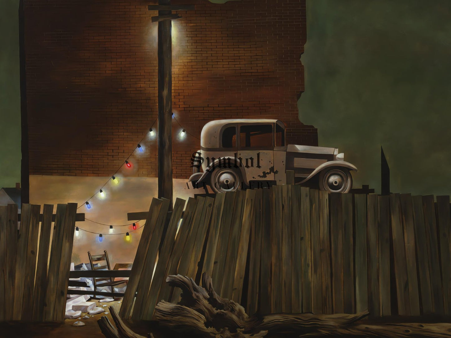 Christmas Eve by John Atherton, 1941, Art Deco and American Modernism, fine art print