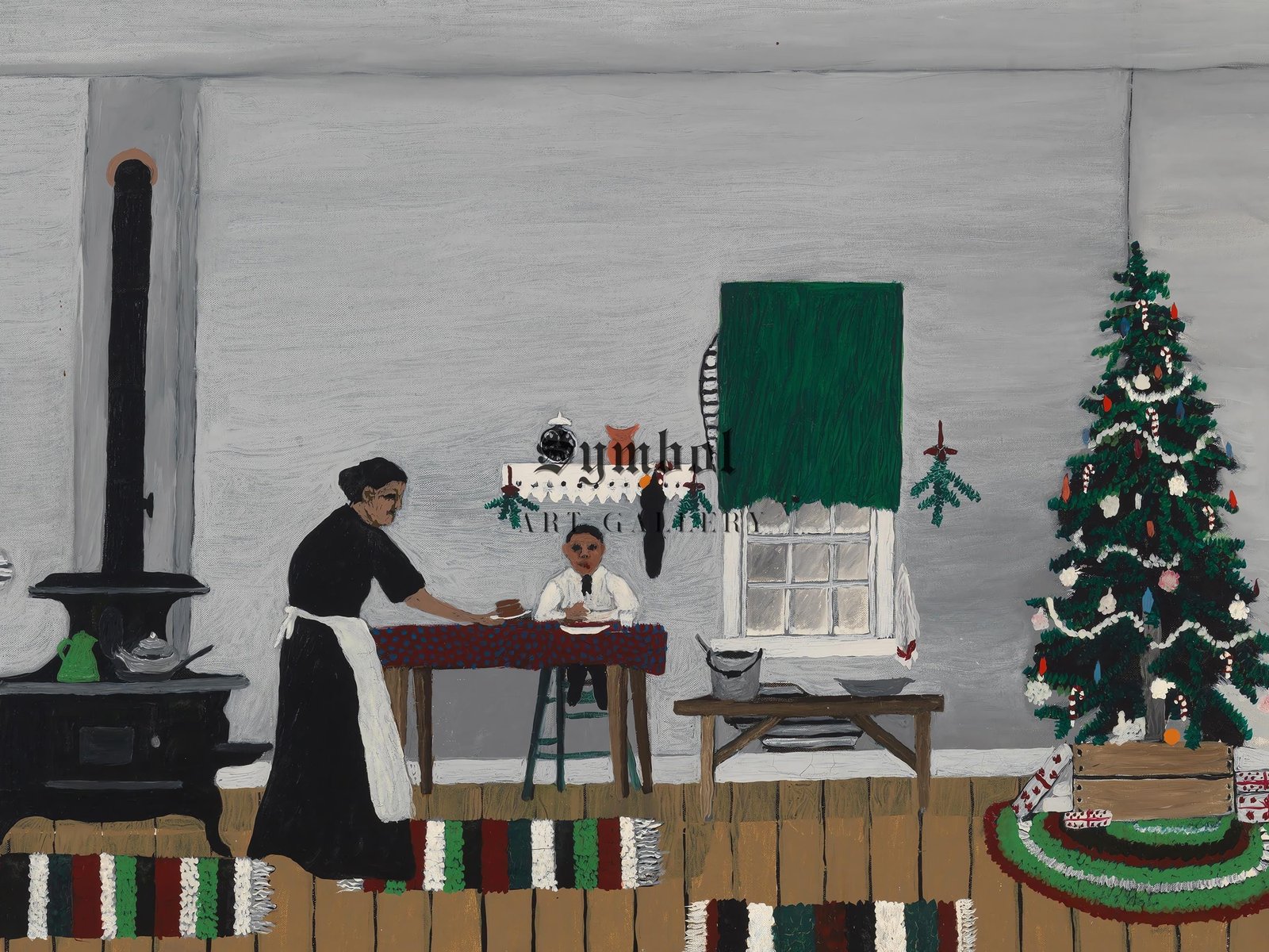 Christmas Morning Breakfast by Horace Pippin, 1945, Art Deco and American Modernism, fine art print