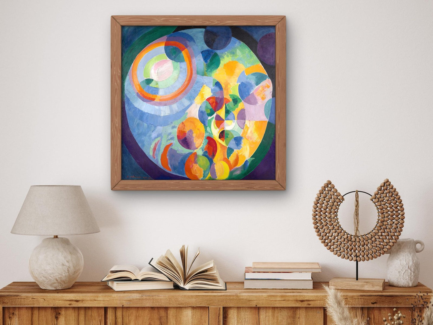 Circular Forms Sun Moon by Robert Delaunay, 1913, Cubism and Abstract Art, fine art print