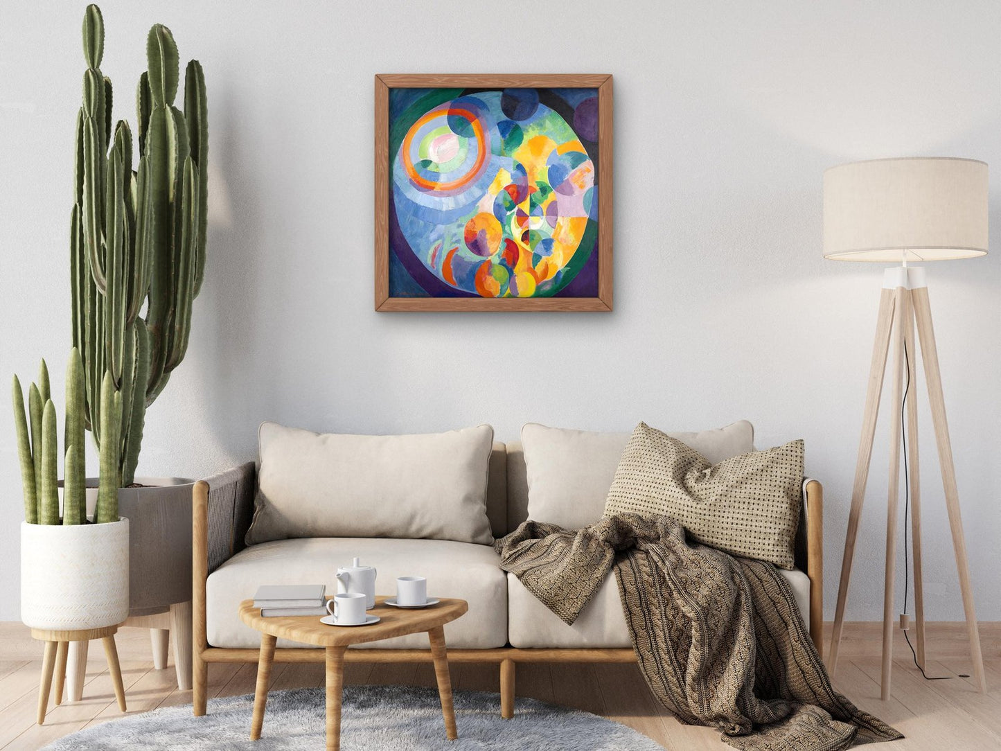 Circular Forms Sun Moon by Robert Delaunay, 1913, Cubism and Abstract Art, fine art print