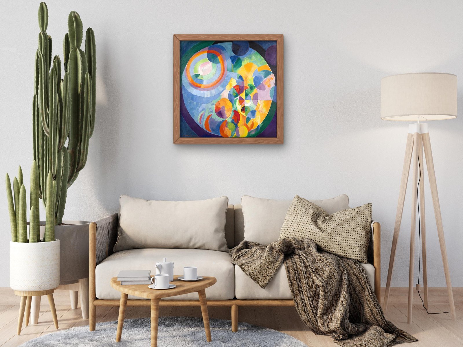Circular Forms Sun Moon by Robert Delaunay, 1913, Cubism and Abstract Art, fine art print