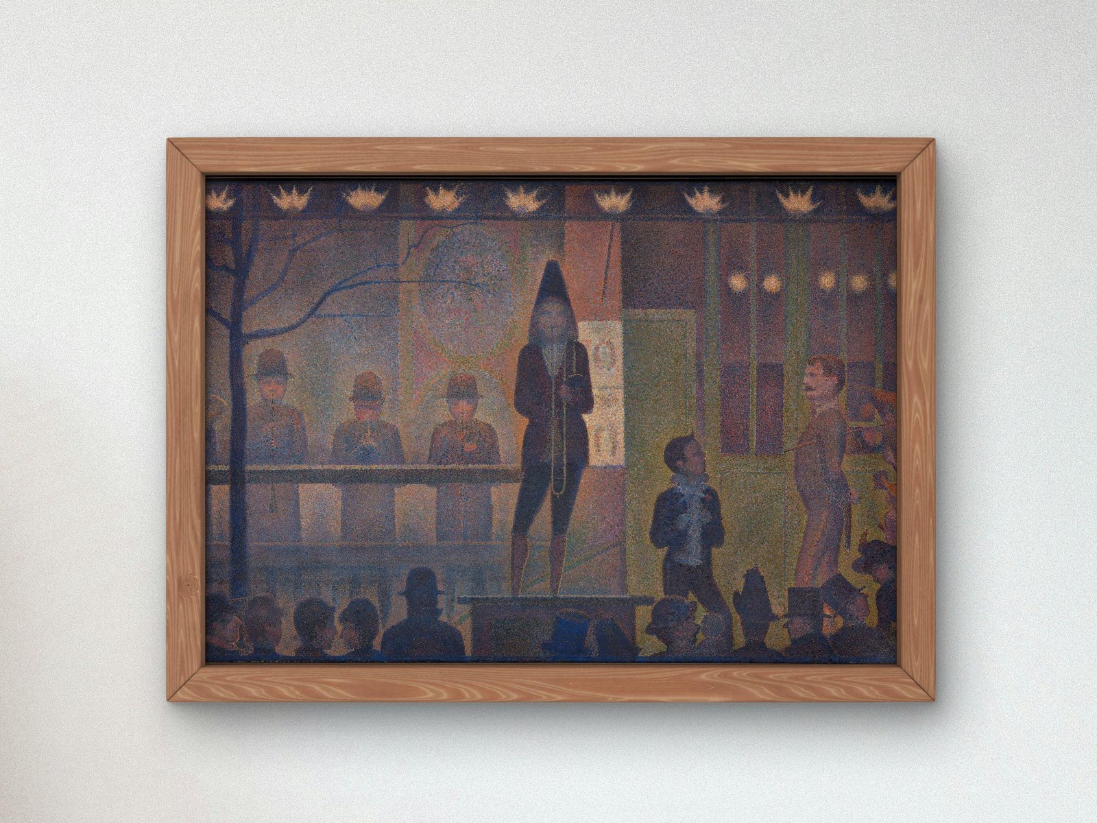 Circus Sideshow by Georges Seurat, 1887, Post-Impressionism, fine art print