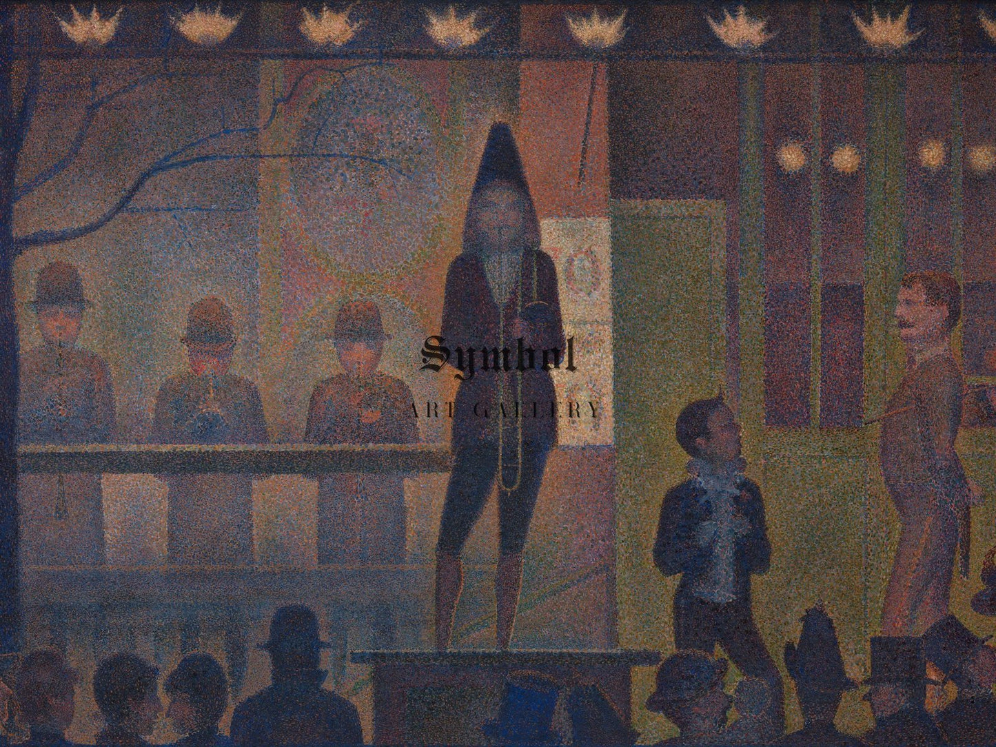 Circus Sideshow by Georges Seurat, 1887, Post-Impressionism, fine art print