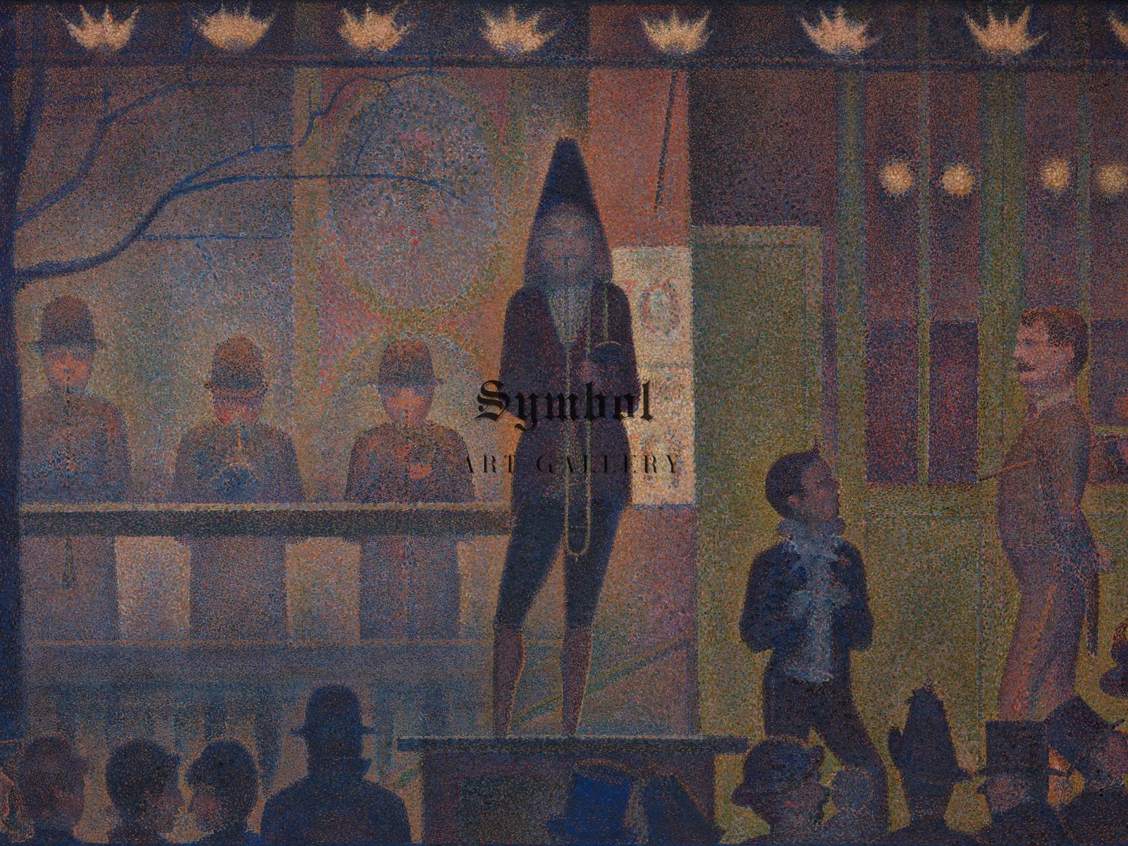 Circus Sideshow by Georges Seurat, 1887, Post-Impressionism, fine art print