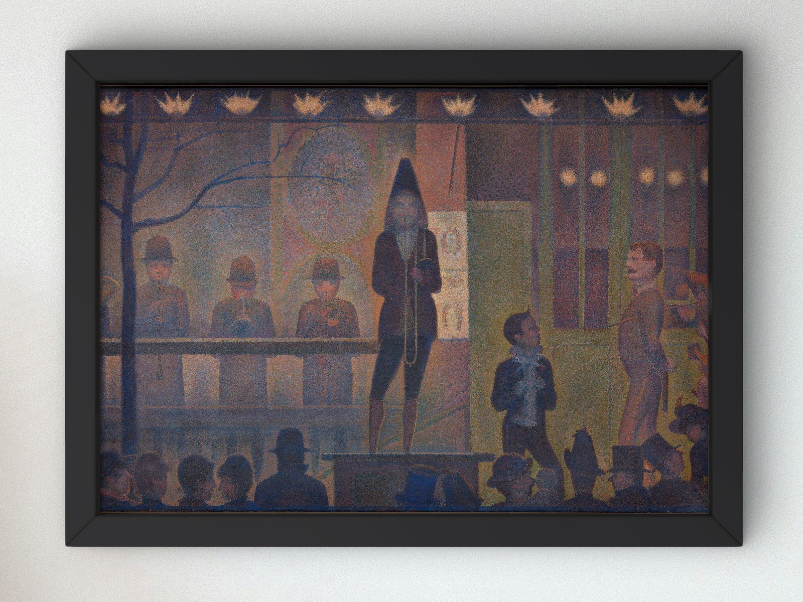Circus Sideshow by Georges Seurat, 1887, Post-Impressionism, fine art print