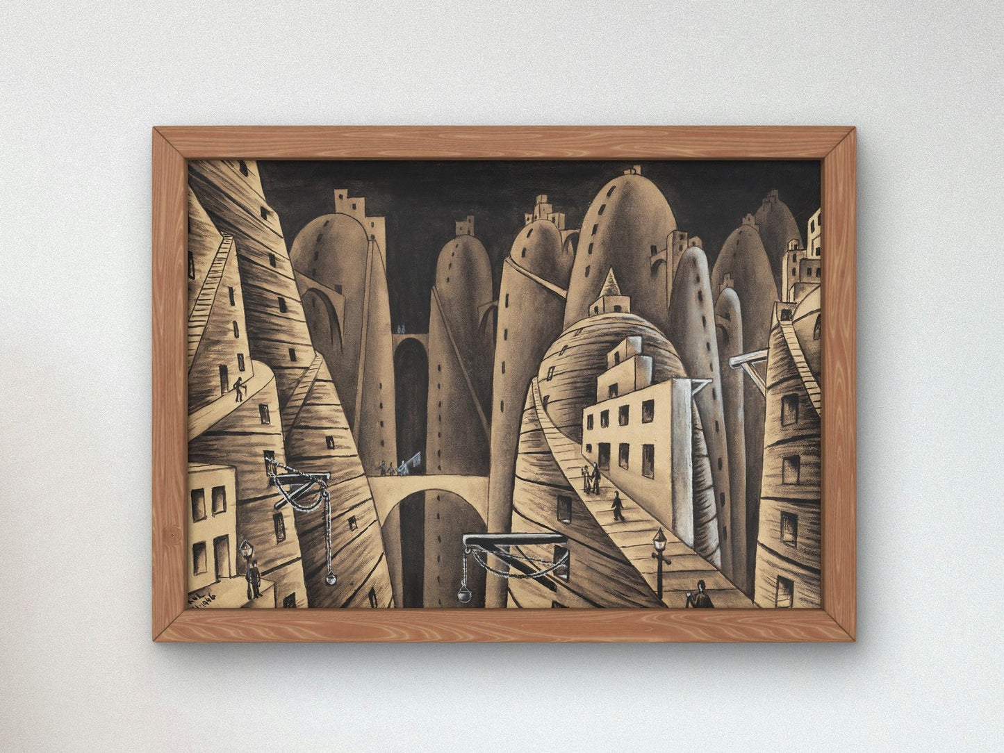 City and Abysses by Xul Solar, 1946, Surrealism and Modern Art, fine art print