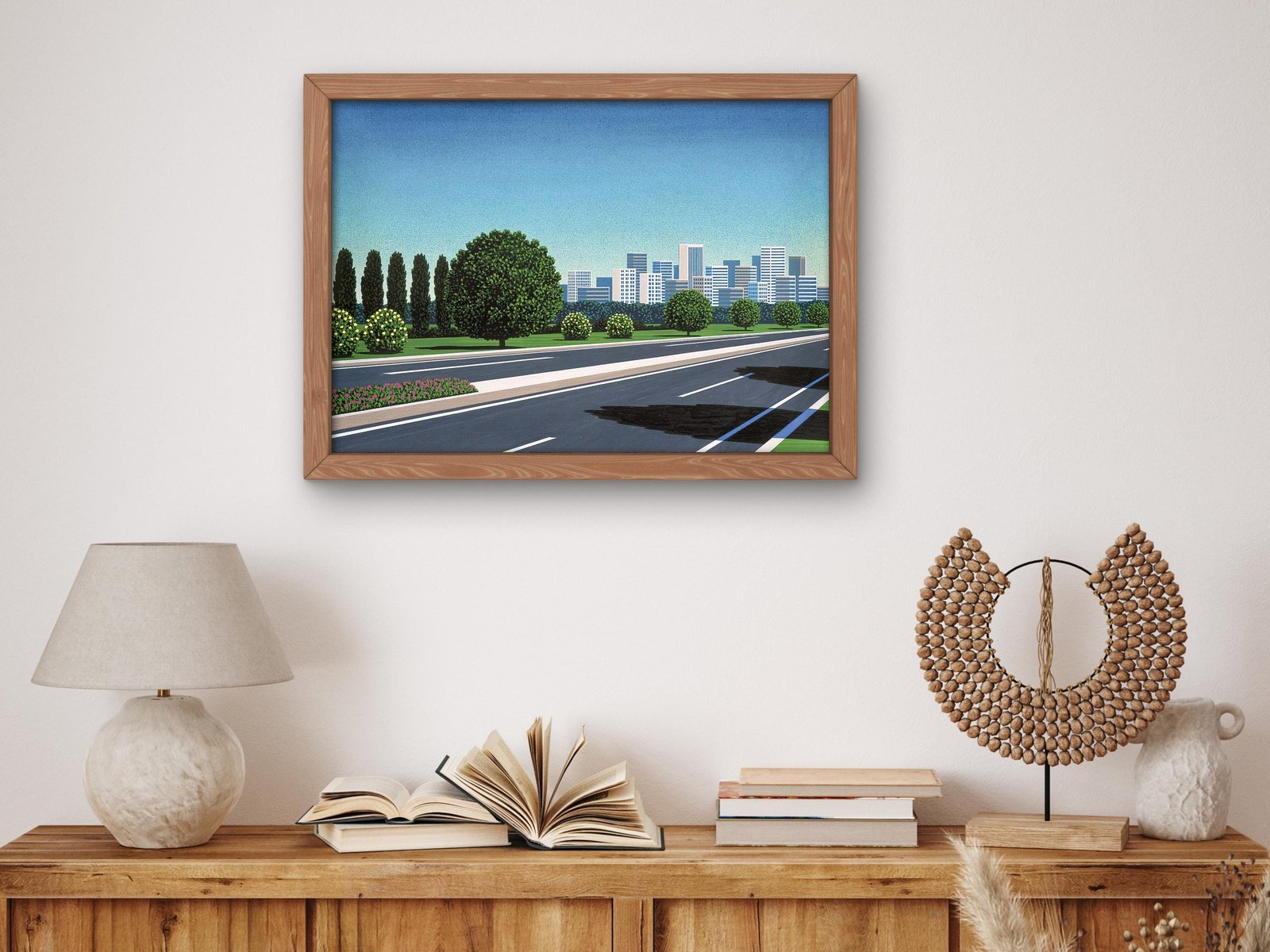 City Highway by Hiroshi Nagai, 1980s, Vintage Ads and Posters, fine art print