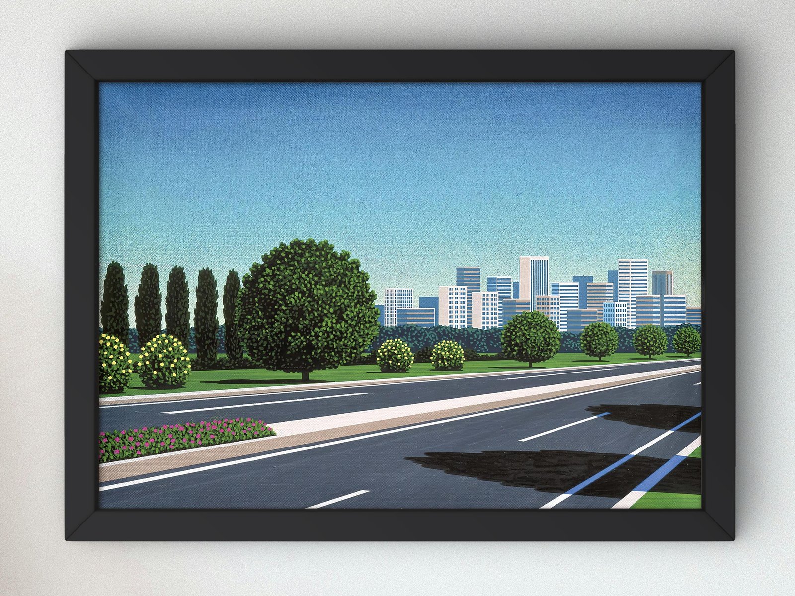City Highway by Hiroshi Nagai, 1980s, Vintage Ads and Posters, fine art print