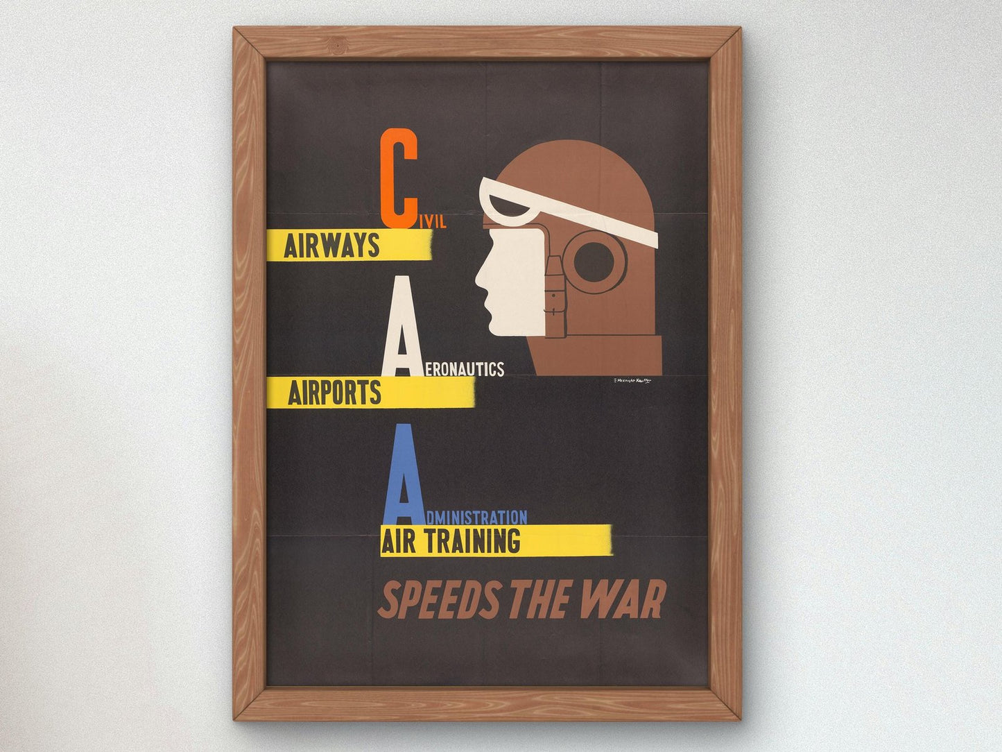 Civil Aeronautics Administration poster by Edward McKnight Kauffer, 1930, Vintage Ads and Posters, fine art print