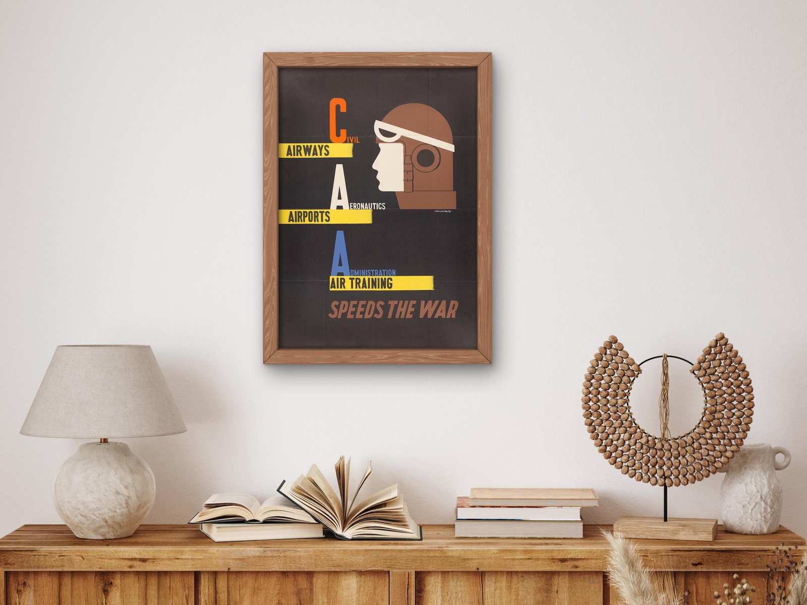 Civil Aeronautics Administration poster by Edward McKnight Kauffer, 1930, Vintage Ads and Posters, fine art print