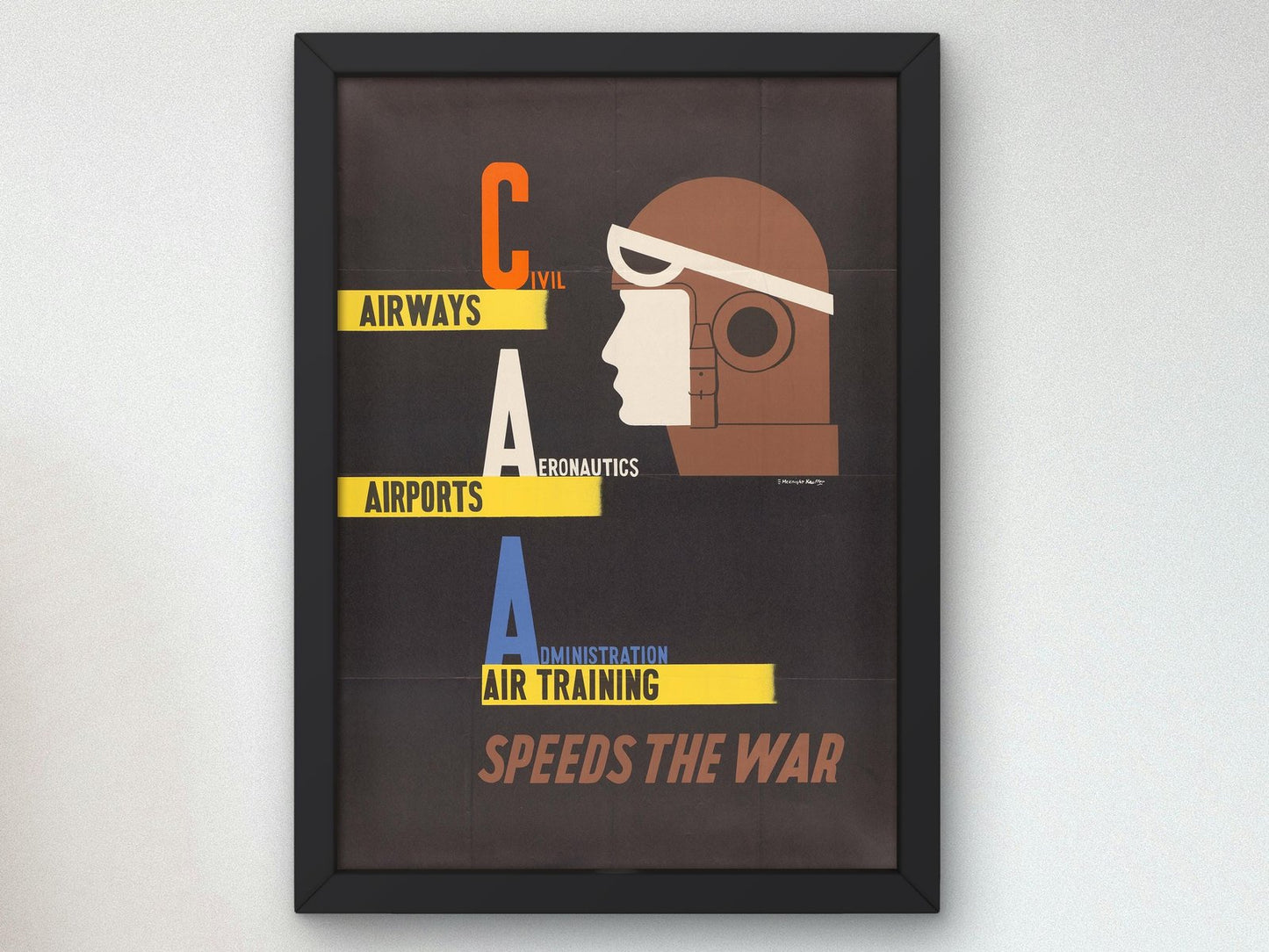Civil Aeronautics Administration poster by Edward McKnight Kauffer, 1930, Vintage Ads and Posters, fine art print