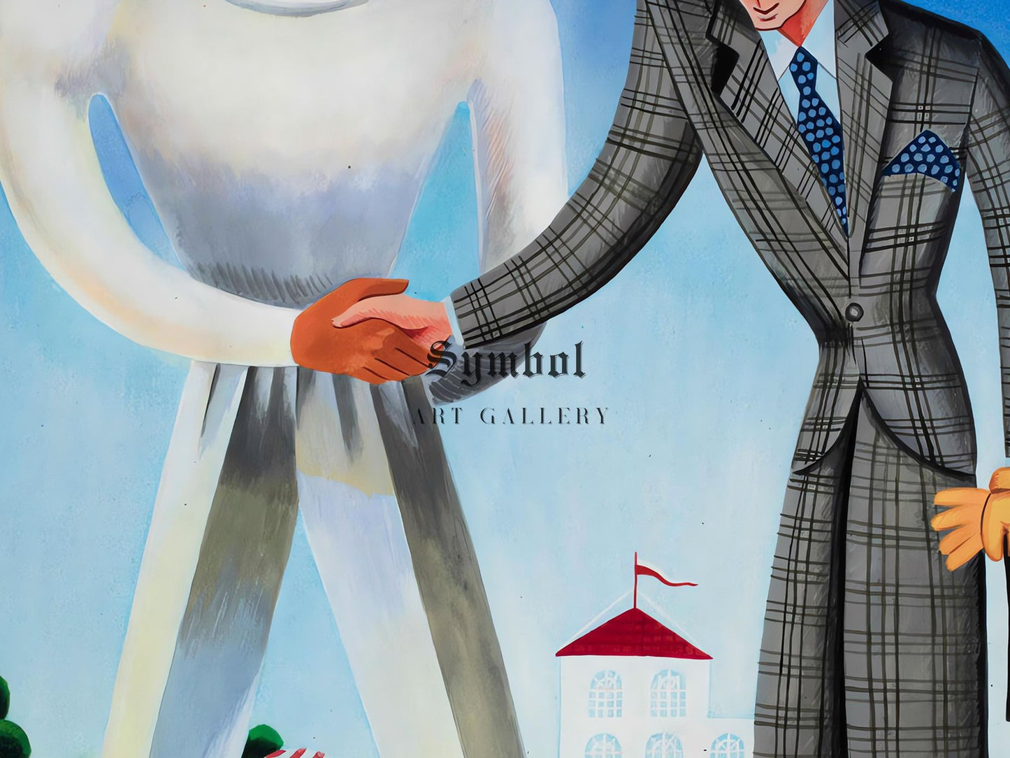 Clark Gable and Edward the Prince of Wales by Miguel Covarrubias, 1937, Art Deco and American Modernism, fine art print