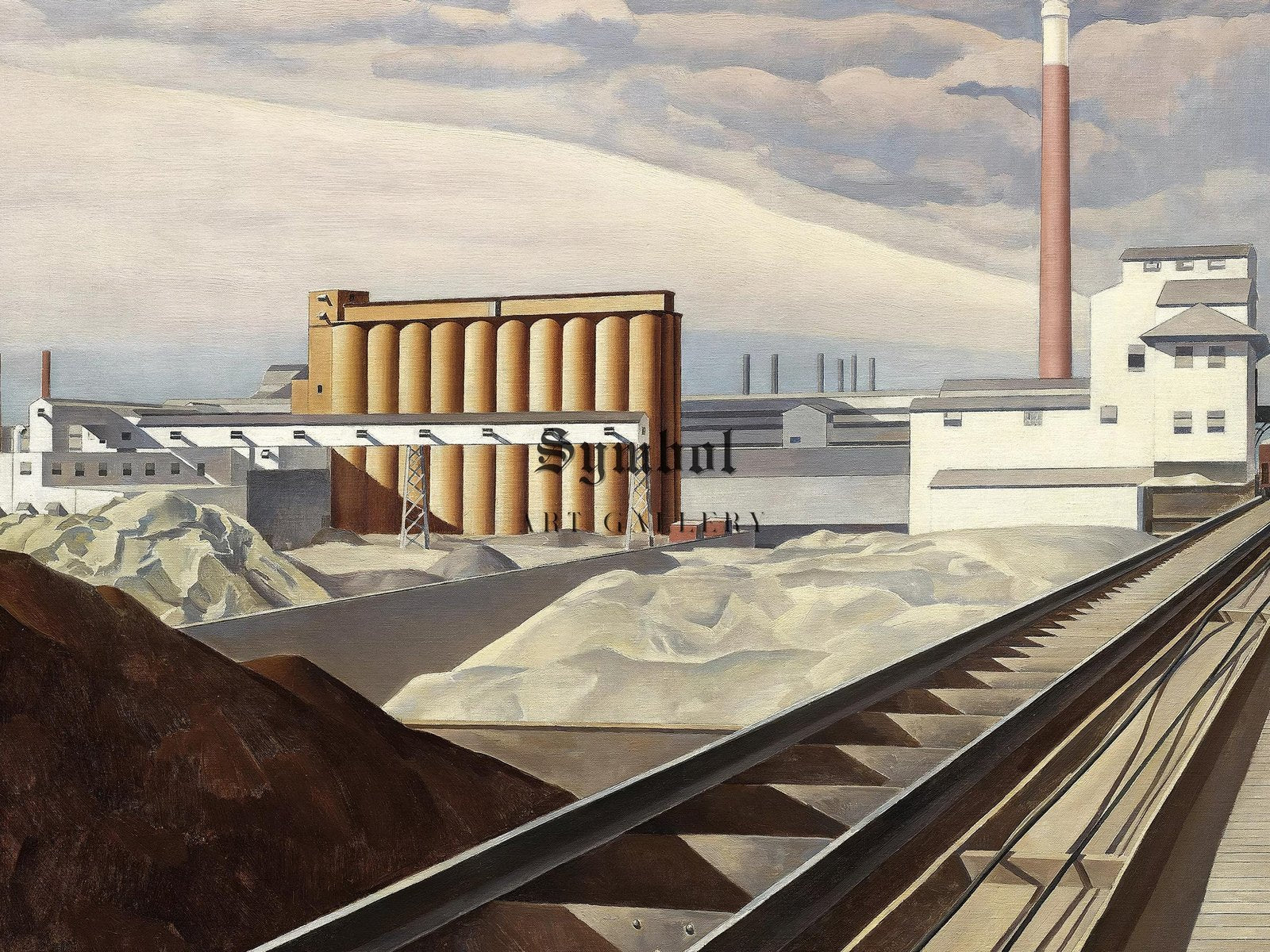 Landscape by Charles Sheeler, 1931, Art Deco and American Modernism, fine art print