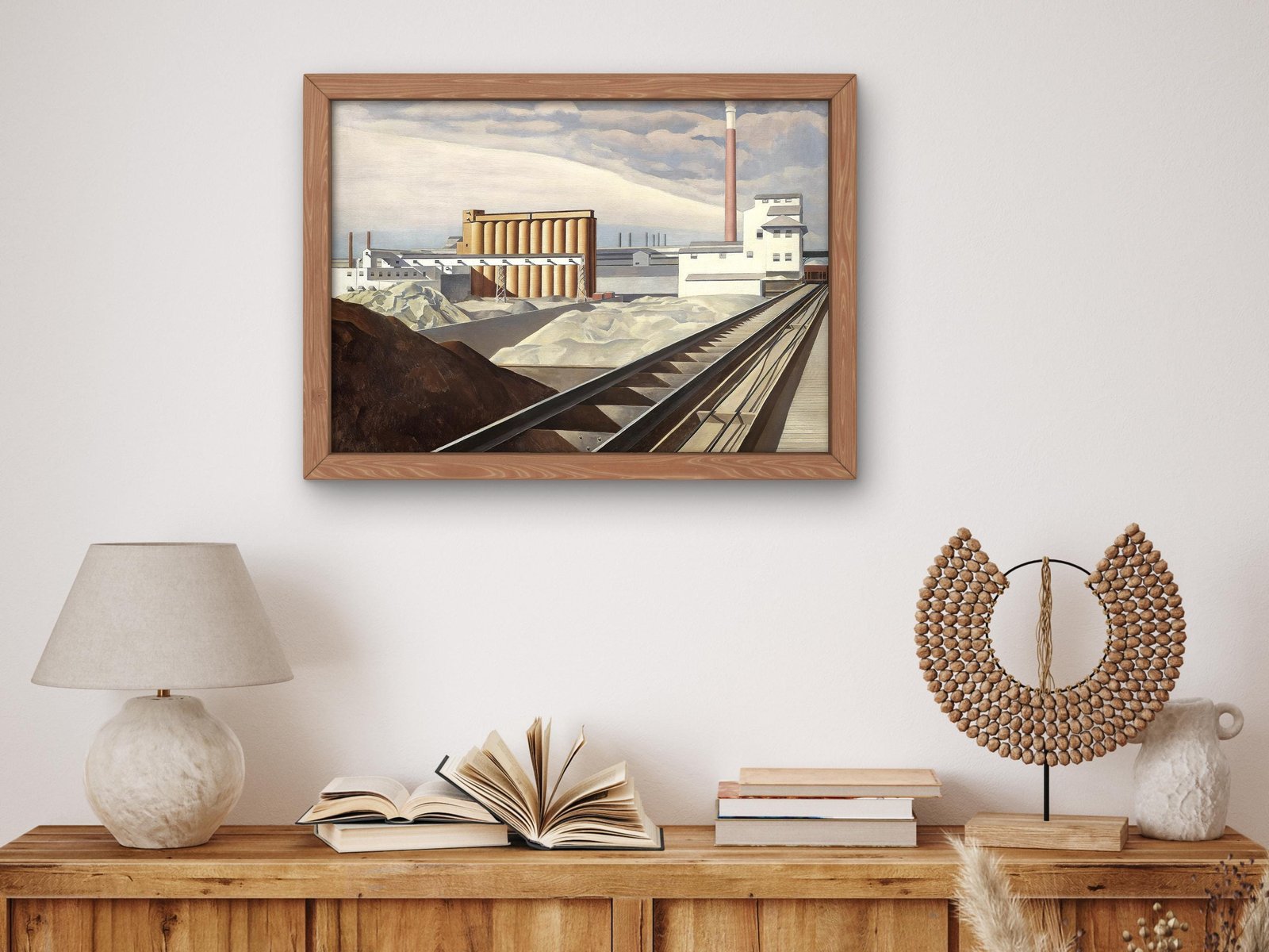 Landscape by Charles Sheeler, 1931, Art Deco and American Modernism, fine art print