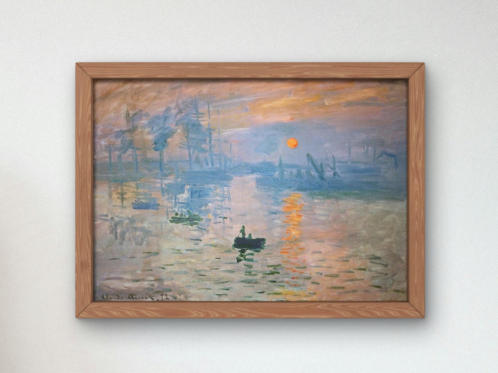 Impression Sunrise by Claude Monet, 1872, Impressionism, fine art print