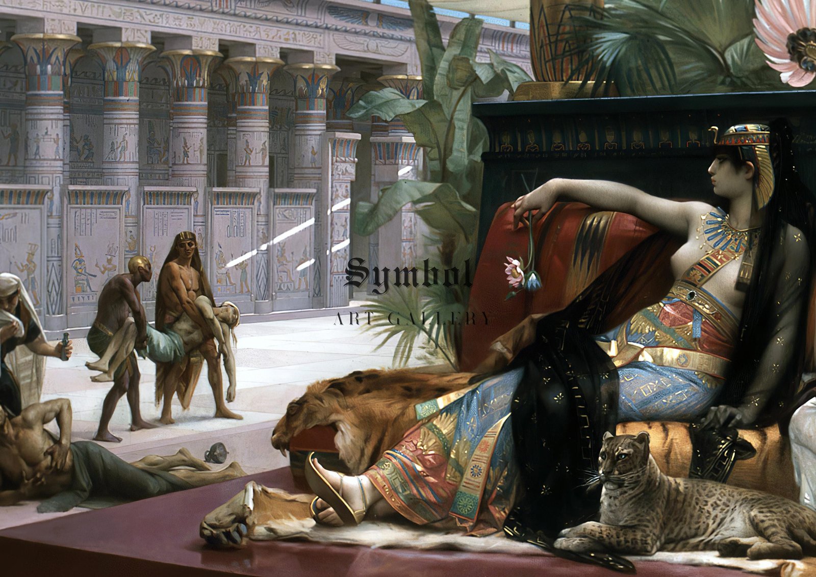 Cleopatre essayant des poisons sur des condamnes a mort by Alexandre Cabanel, 1887, Orientalism and Exoticism, fine art print