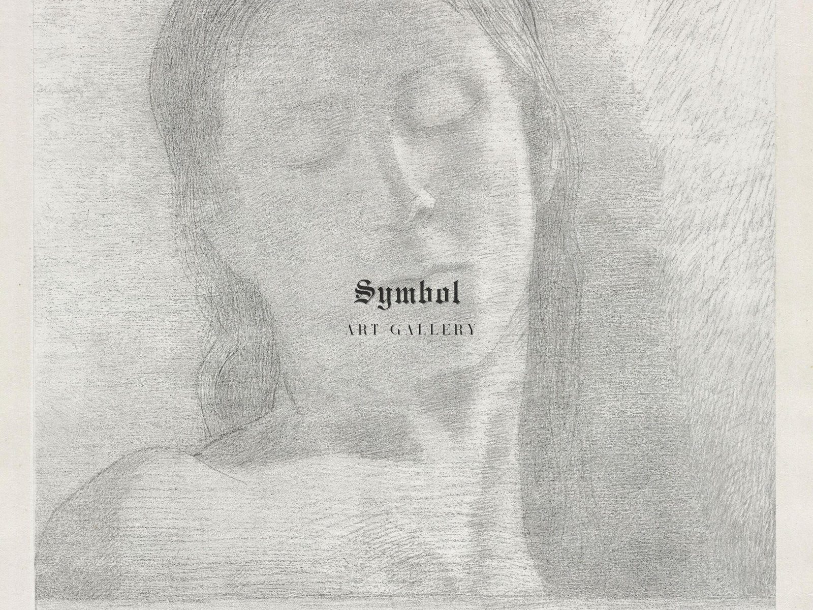 Closed Eyes by Odilon Redon, 1890, Symbolism, fine art print