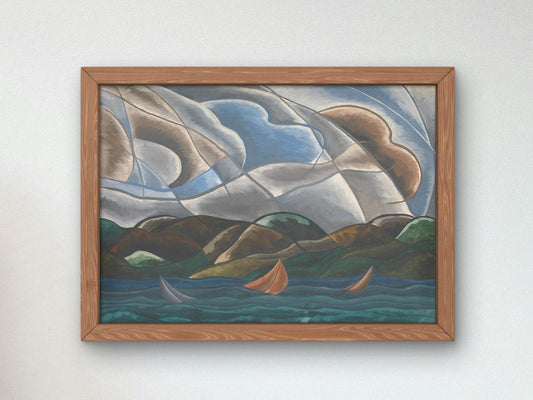 Clouds and Water by Arthur Dove, 1935, Art Deco and American Modernism, fine art print