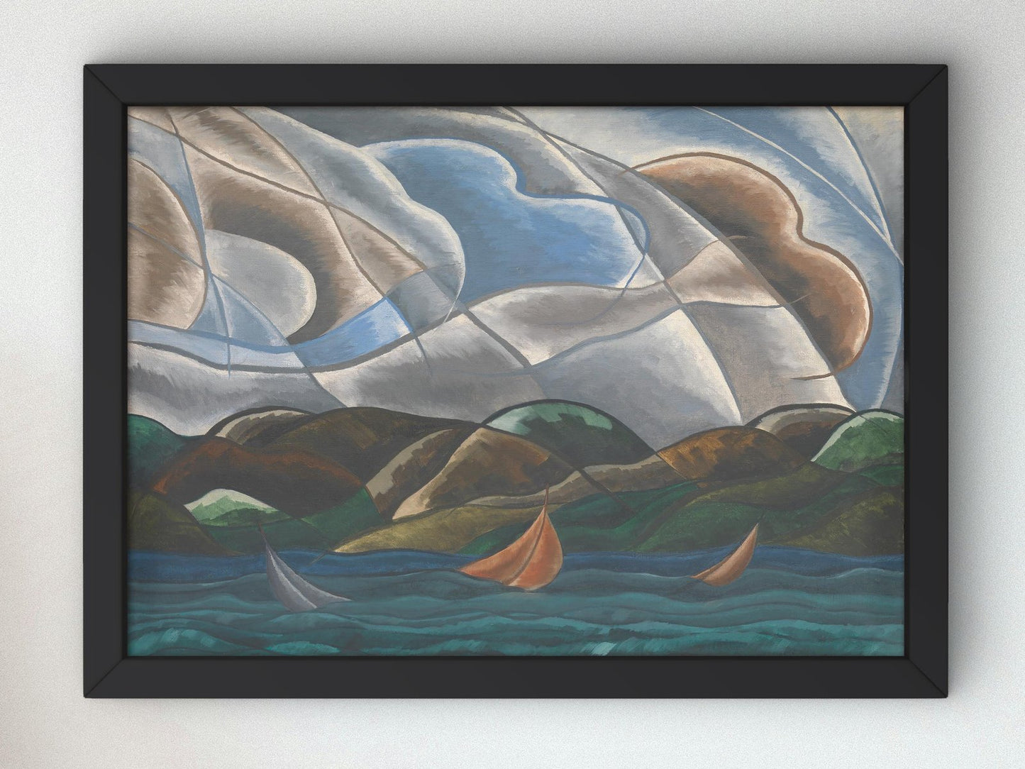 Clouds and Water by Arthur Dove, 1935, Art Deco and American Modernism, fine art print