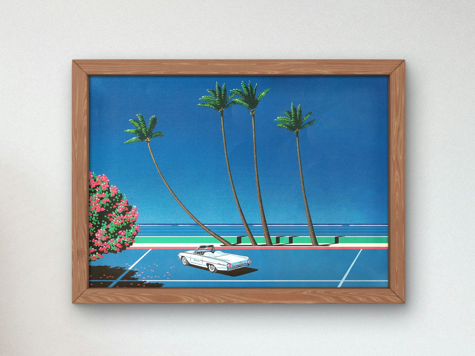 Coastline at Lover's Point II by Hiroshi Nagai, 1980s, Vaporwave Synthwave Art, fine art print