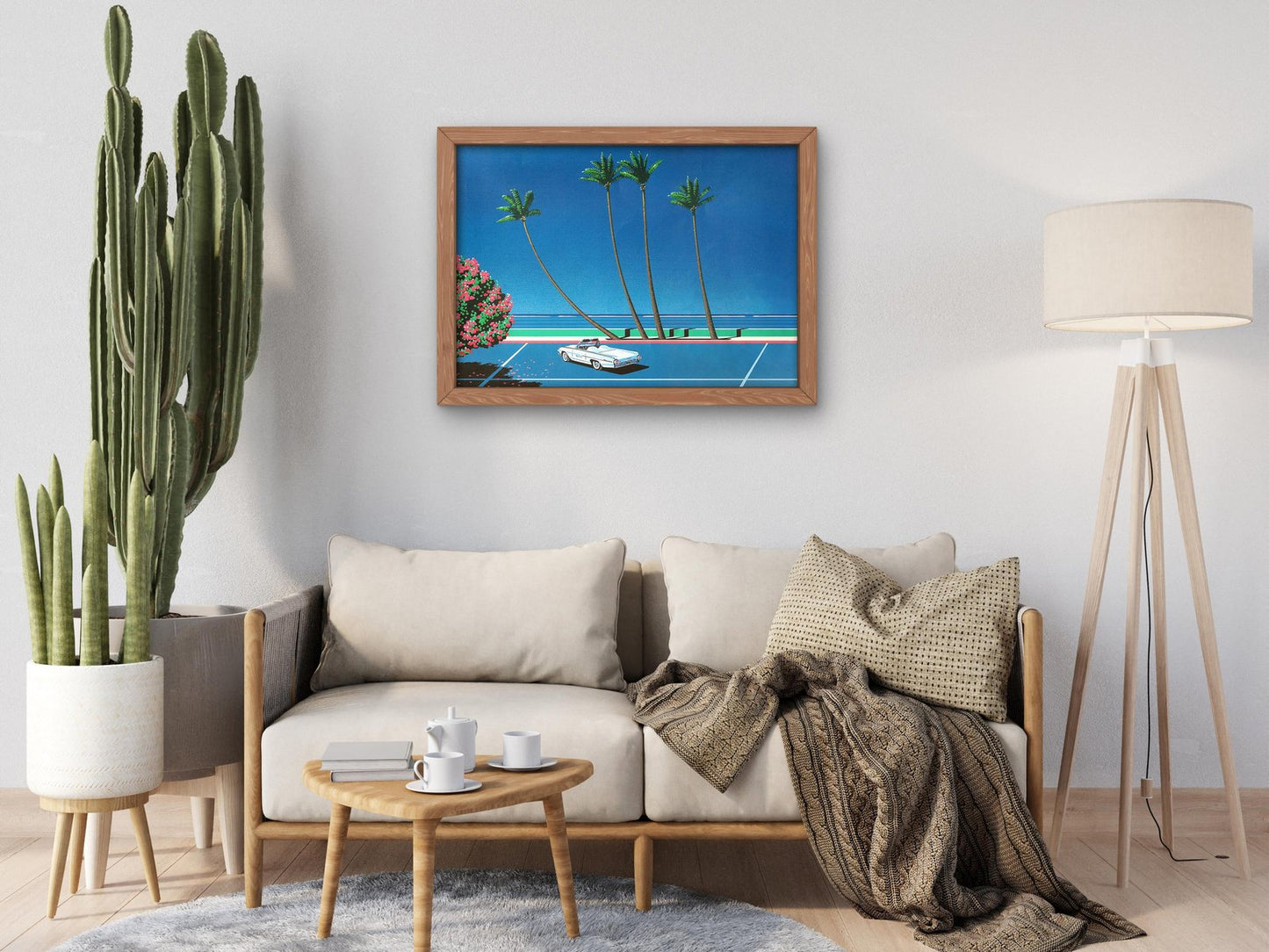Coastline at Lover's Point II by Hiroshi Nagai, 1980s, Vaporwave Synthwave Art, fine art print