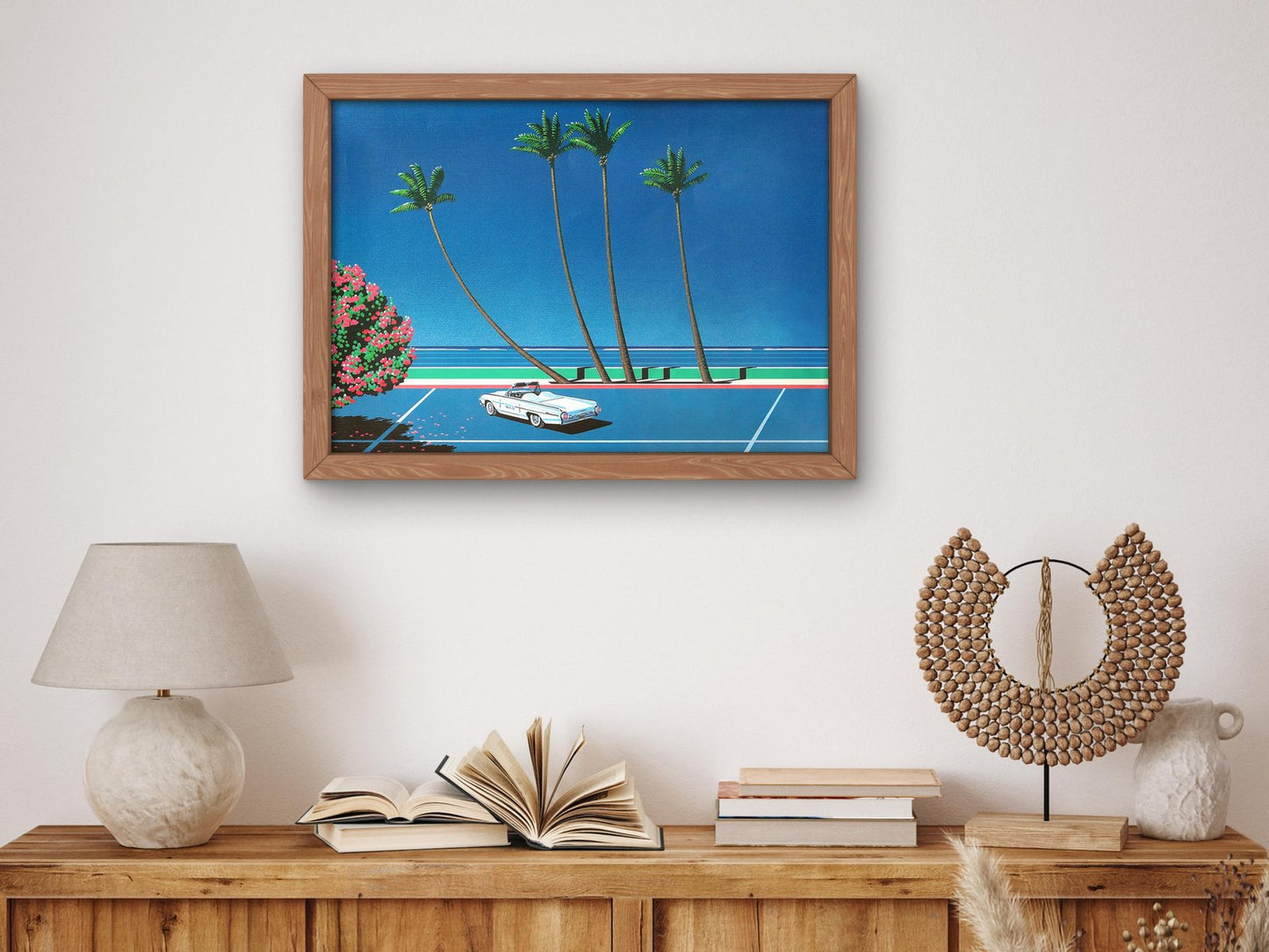 Coastline at Lover's Point II by Hiroshi Nagai, 1980s, Vaporwave Synthwave Art, fine art print