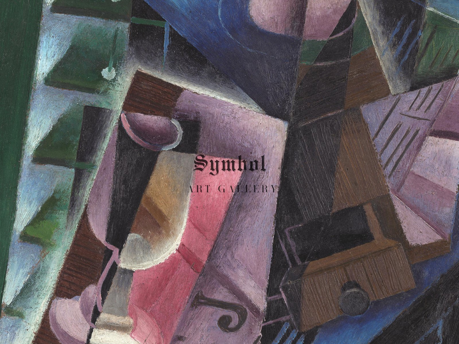 Coffee Grinder and Glass by Juan Gris, 1915, Cubism and Abstract Art, fine art print